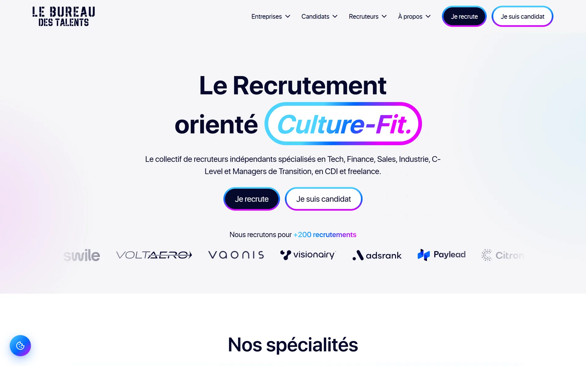 Le Bureau des Talents — après